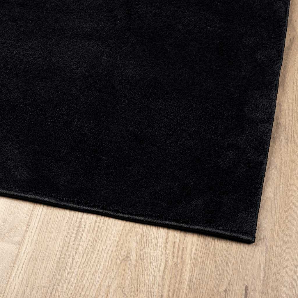 Teppich OVIEDO Kurzflor Anthrazit 120x120 cm