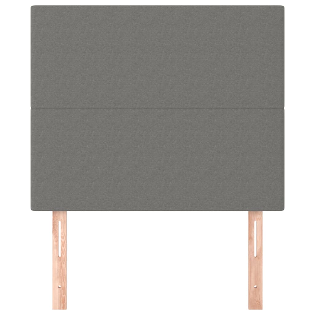 Kopfteil Hellgrau 80x5x118/128 cm Stoff