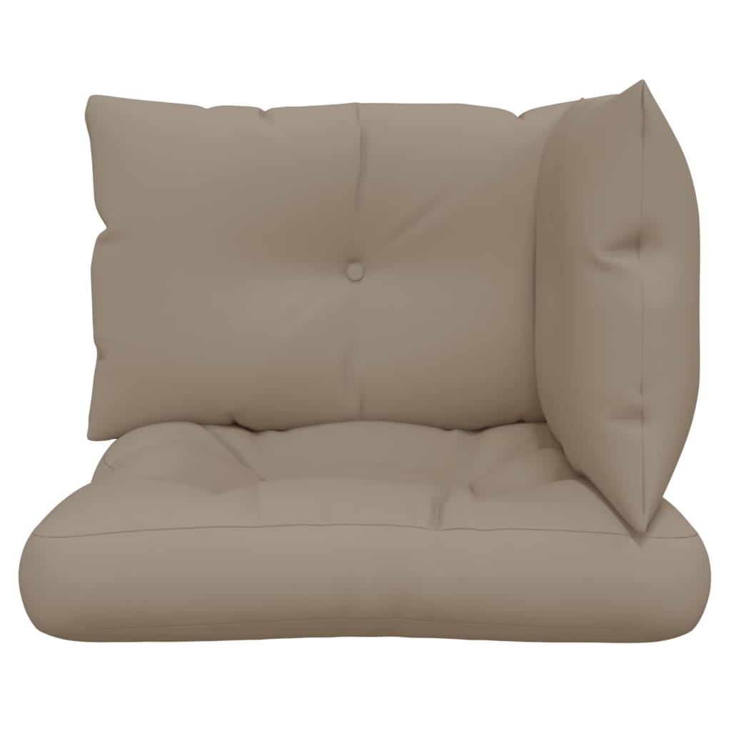 Palettenkissen Taupe 60x61,5x10 cm Stoff