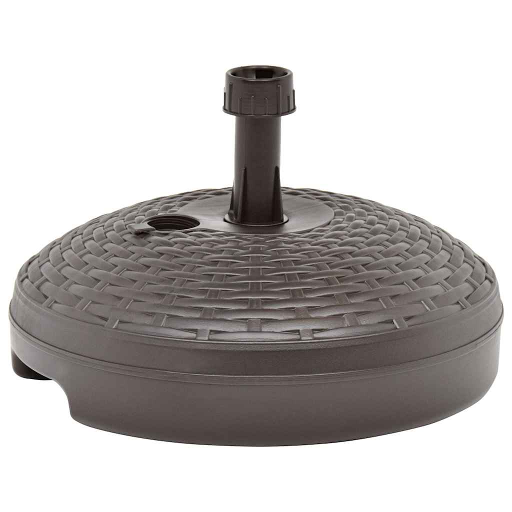 Sonnenschirmständer Sand/Wasser 20 L Weiß Kunststoff Rattan