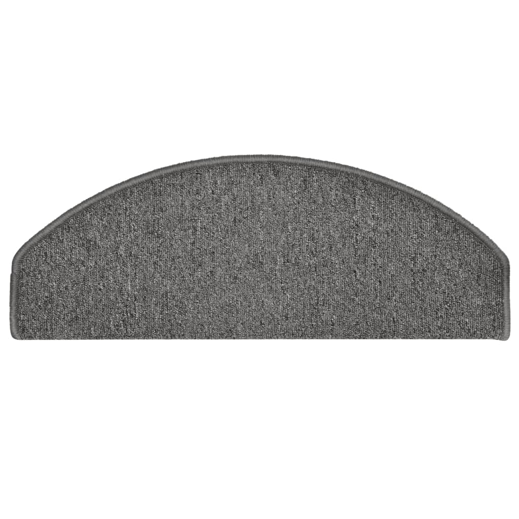 Stufenmatten 15 Stk. 56x17x3 cm Anthrazit Halbrund