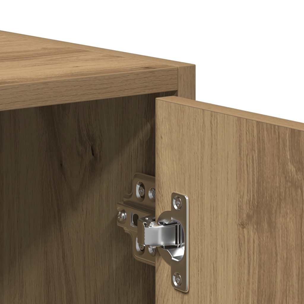 Badezimmerschrank Weiß 30x30x183,5 cm Holzwerkstoff