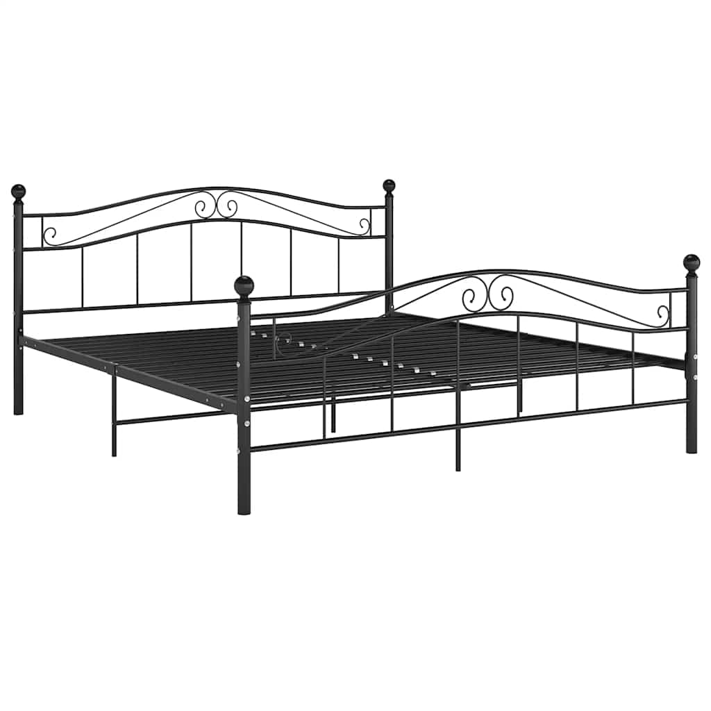 Bett Weiß Metall 120x200 cm
