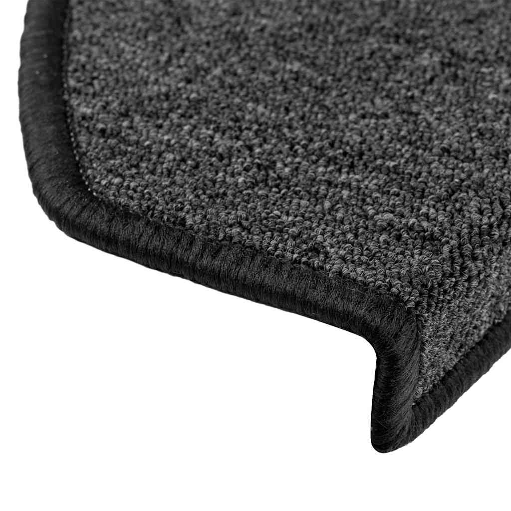 Stufenmatten 15 Stk. 56x17x3 cm Anthrazit Halbrund