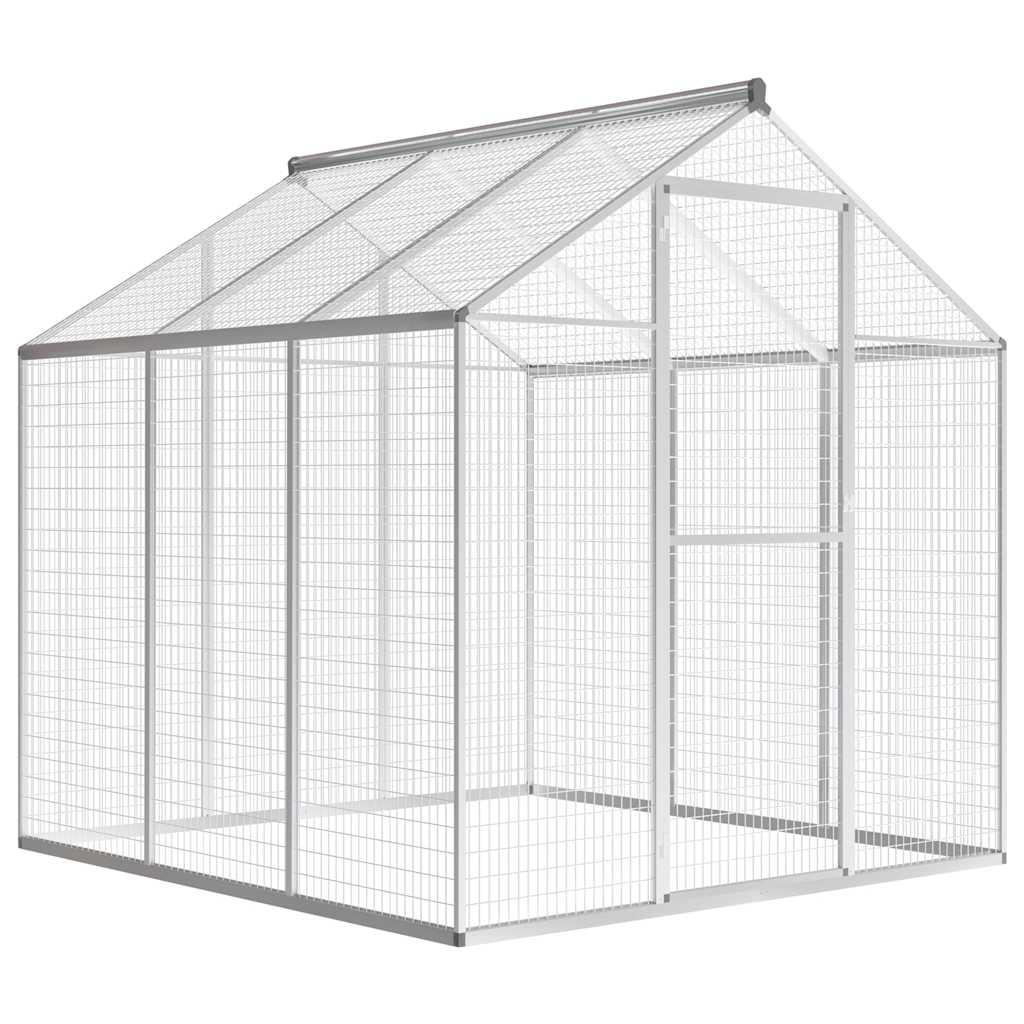Außenvoliere Aluminium 178x122x194 cm