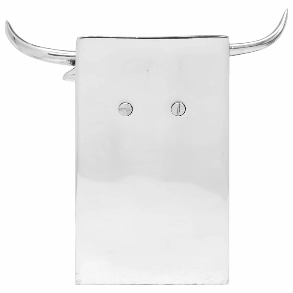 Buchstützen 2 pcs Silber 12 x 9 x 19 cm Aluminium