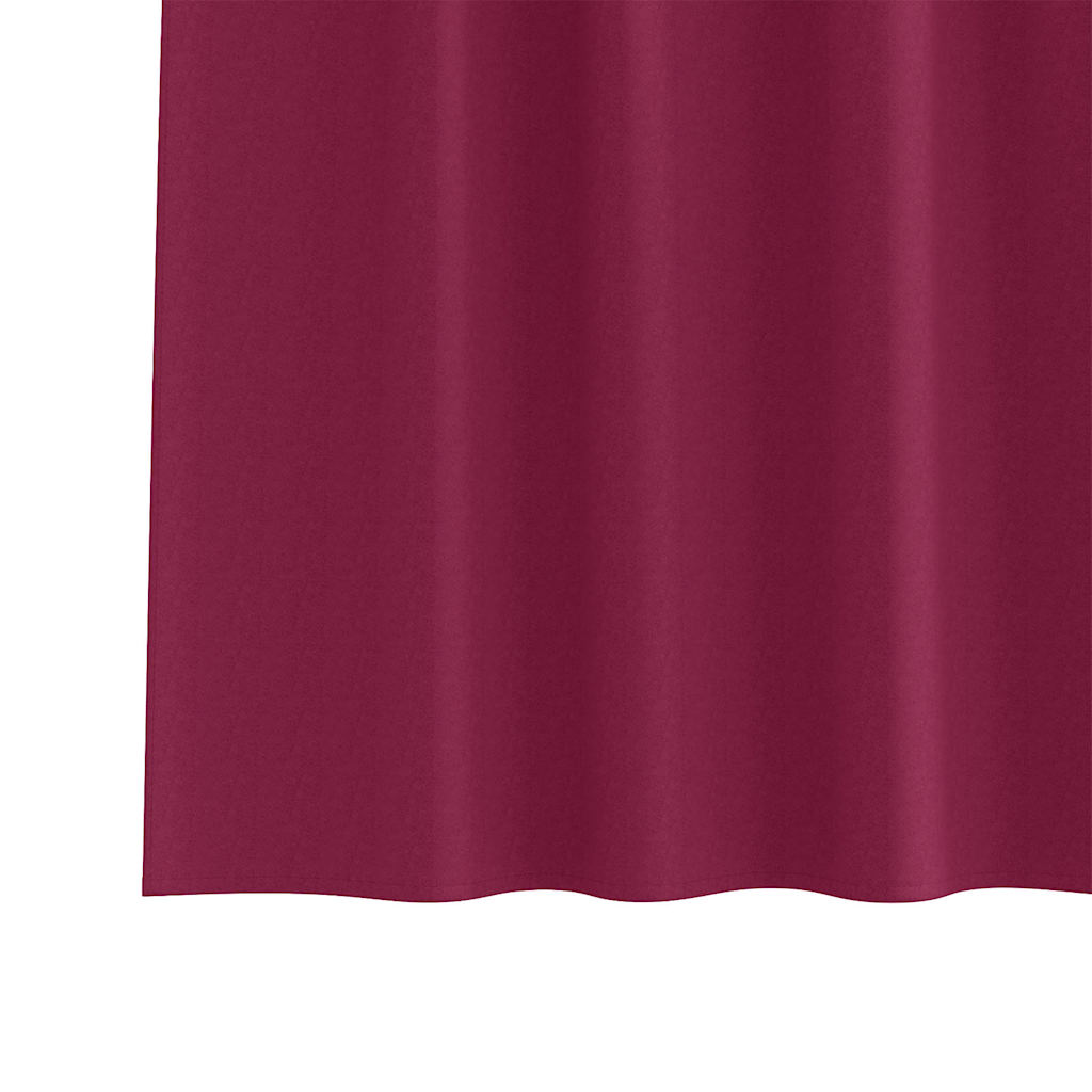 Verdunkelungs-Vorhänge mit Ringen 2 pcs Beige 140 x 140 cm
