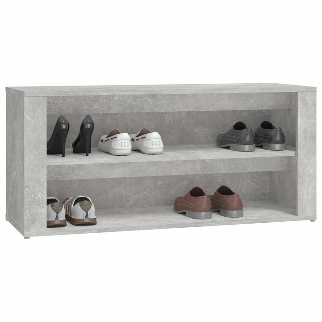 Schuhregal Weiß 100x35x45 cm Holzwerkstoff