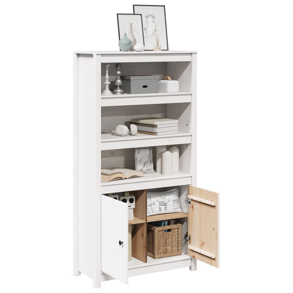 Highboard 80x35x154 cm Massivholz Kiefer