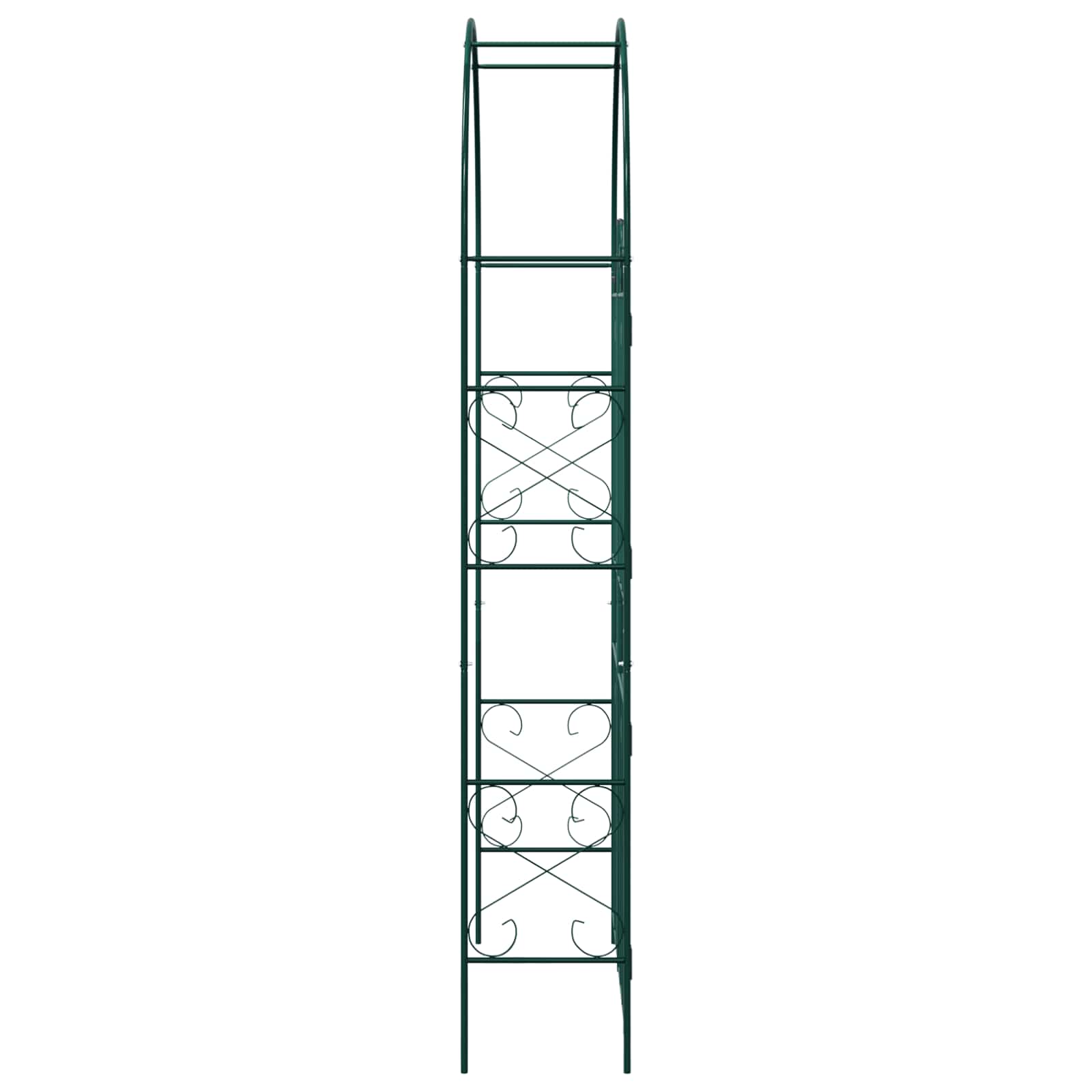 Gartenbogen Uni Schwarz 115 x 37 x 226 cm