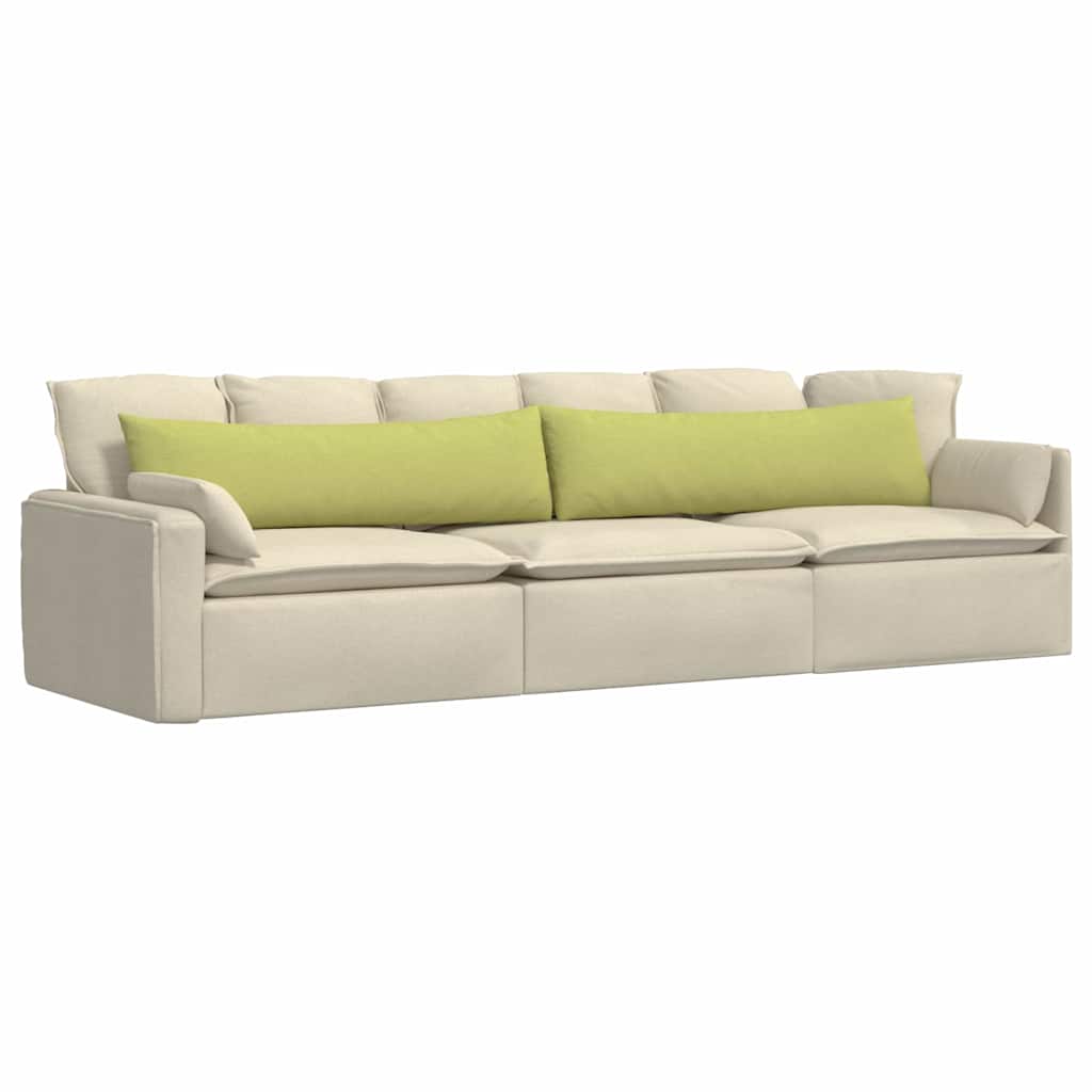 Sofakissen 2 pcs Hellgrau 50 x 30 cm Stoff