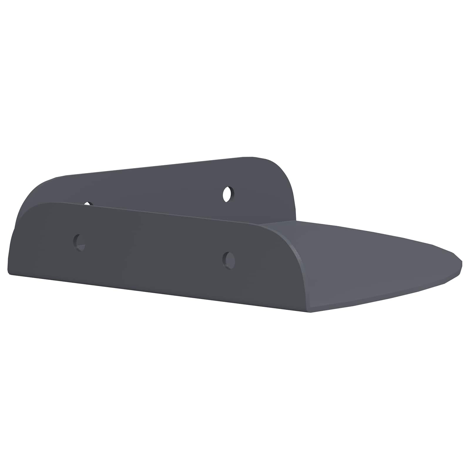 Schwebendes Regal mit Regal 2 pcs Schwarz 15 x 15 x 2 cm