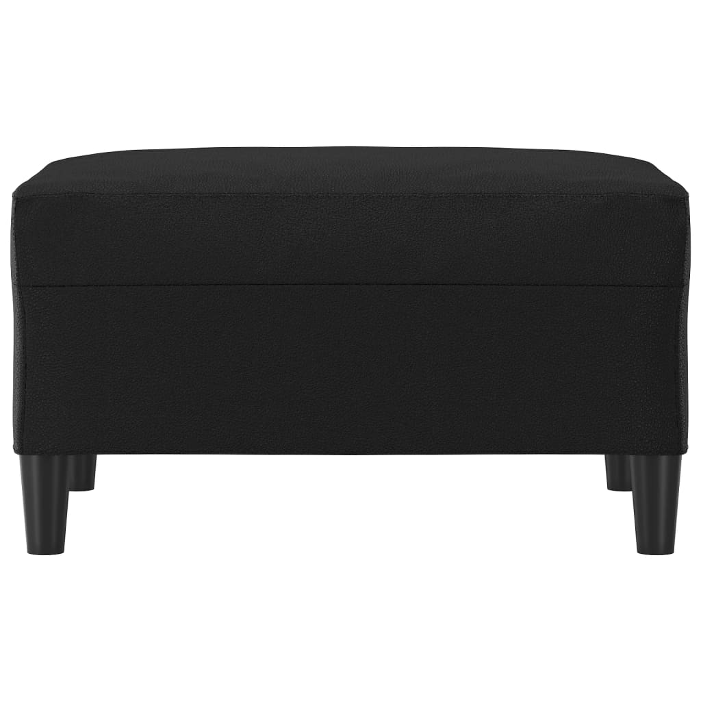Fußhocker Schwarz 60x50x41 cm Kunstleder