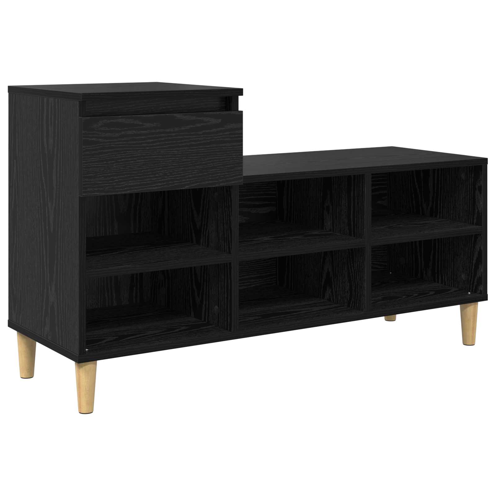 Schuhregal Weiß 102x36x60 cm Holzwerkstoff