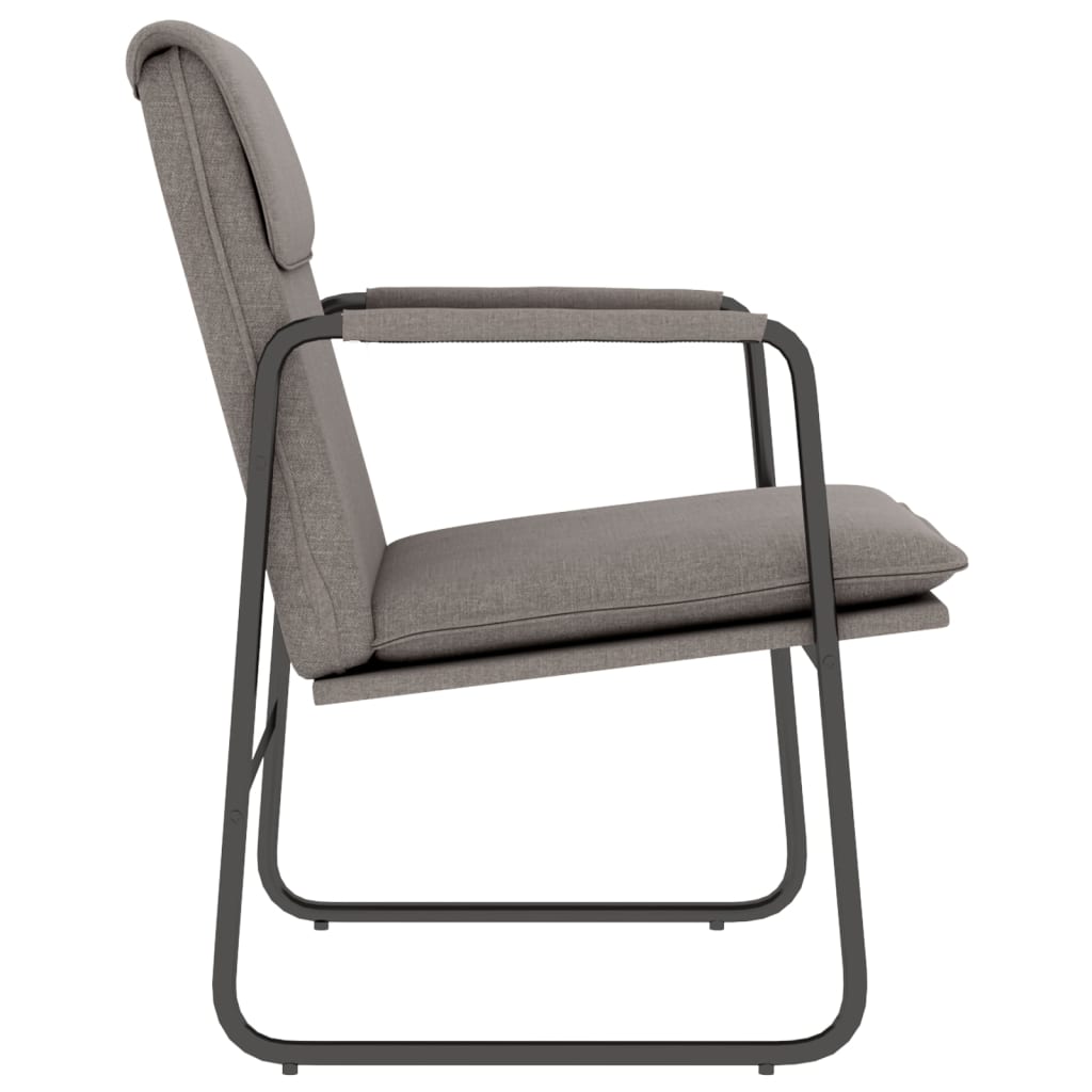 Loungesessel Hellgrau 55x64x80 cm Stoff
