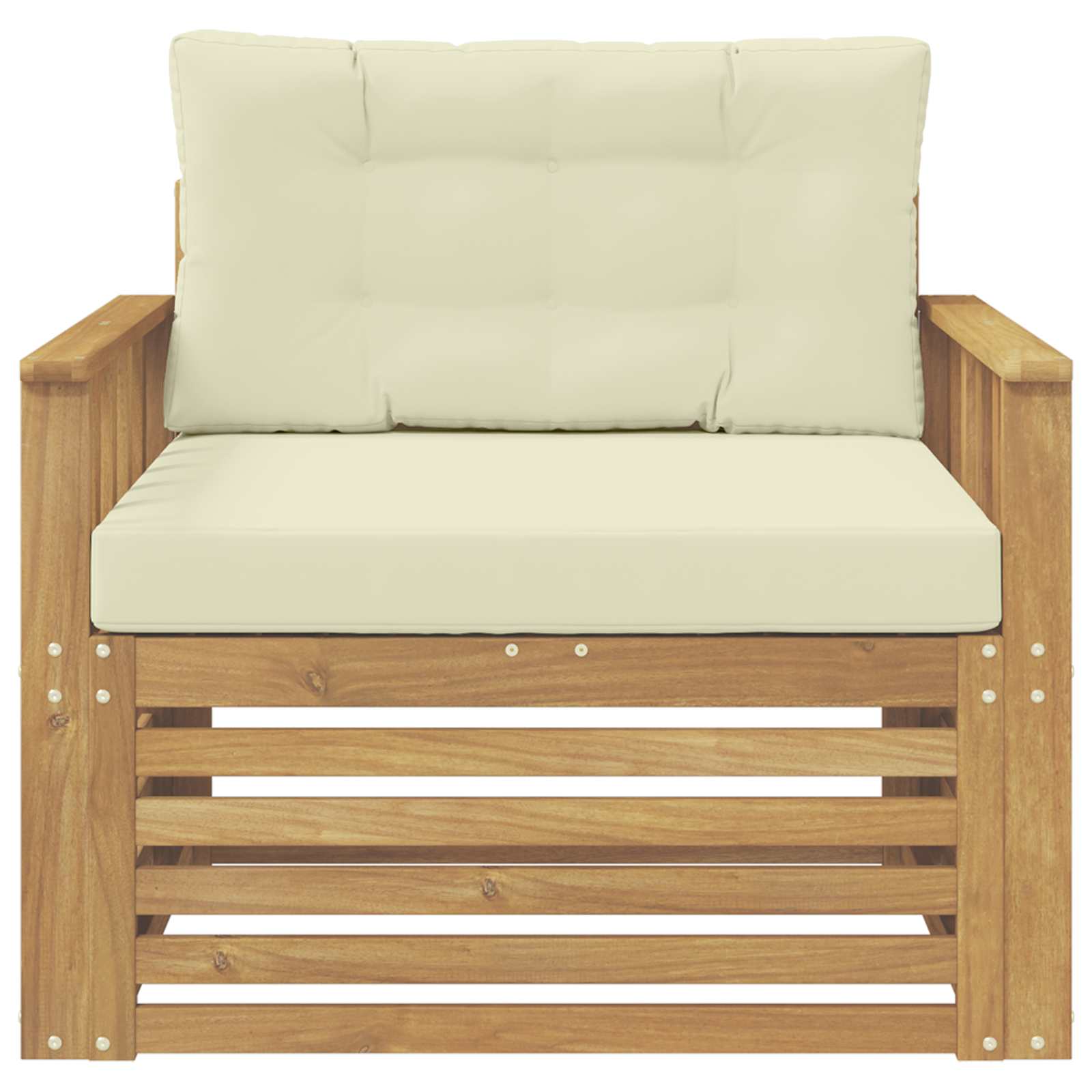 2 Stück Outdoor-Sofa Natur