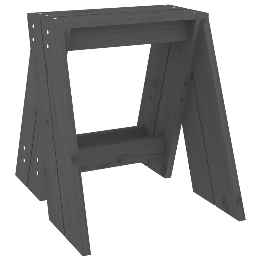 Hocker 2 Stk. 40x40x45 cm Massivholz Kiefer
