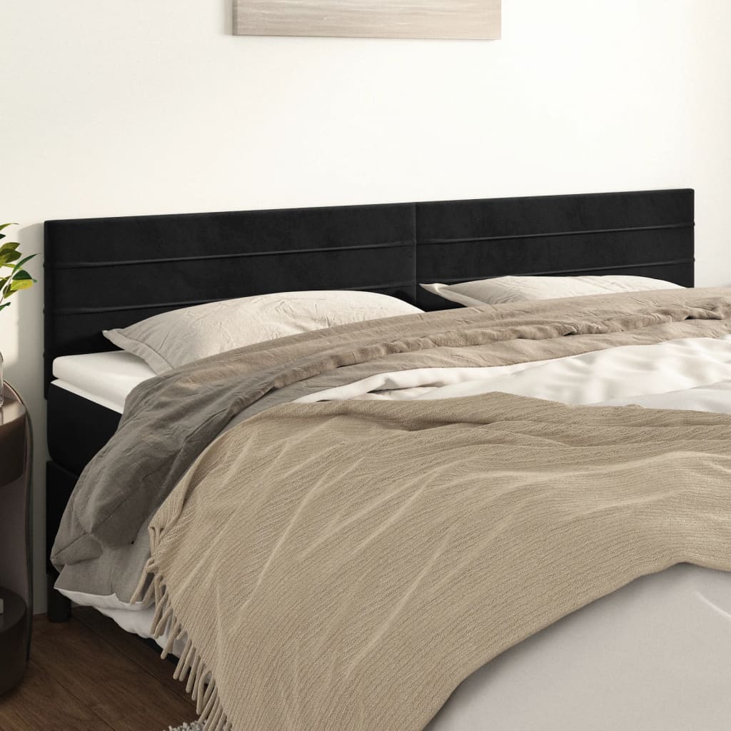 Kopfteil Hellgrau 80x5x118/128 cm Samt