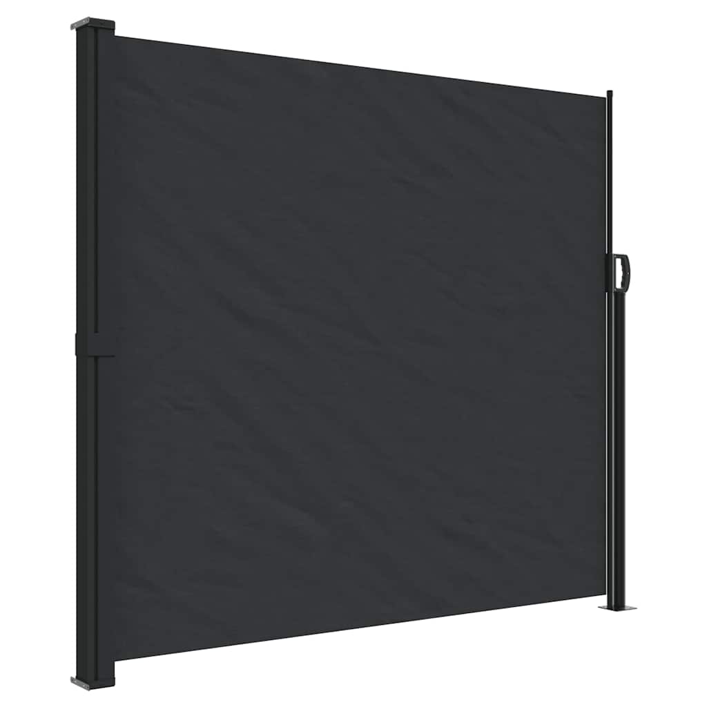 Seitenmarkise Ausziehbar Schwarz 100x300 cm