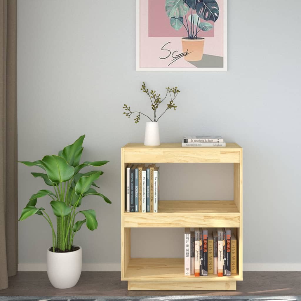 Bücherregal 40x35x71 cm Massivholz Kiefer