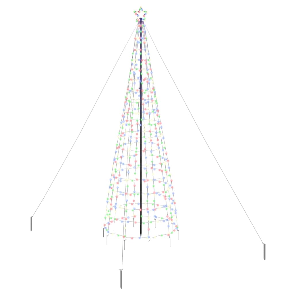 LED-Weihnachtsbaum mit Erdspießen 220 LEDs Warmweiß 180 cm