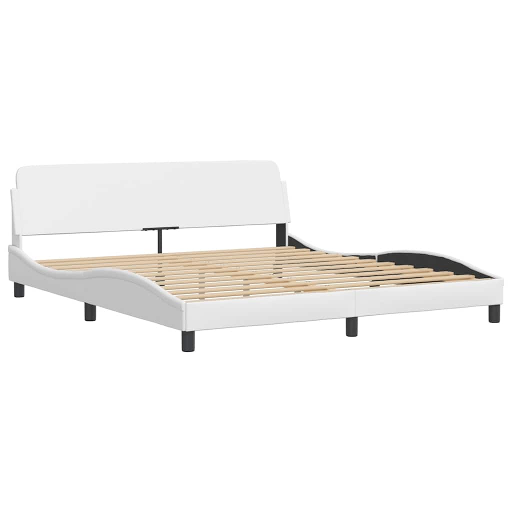 Bettgestell "Dover" Schwarz 80x200 cm Kunstleder