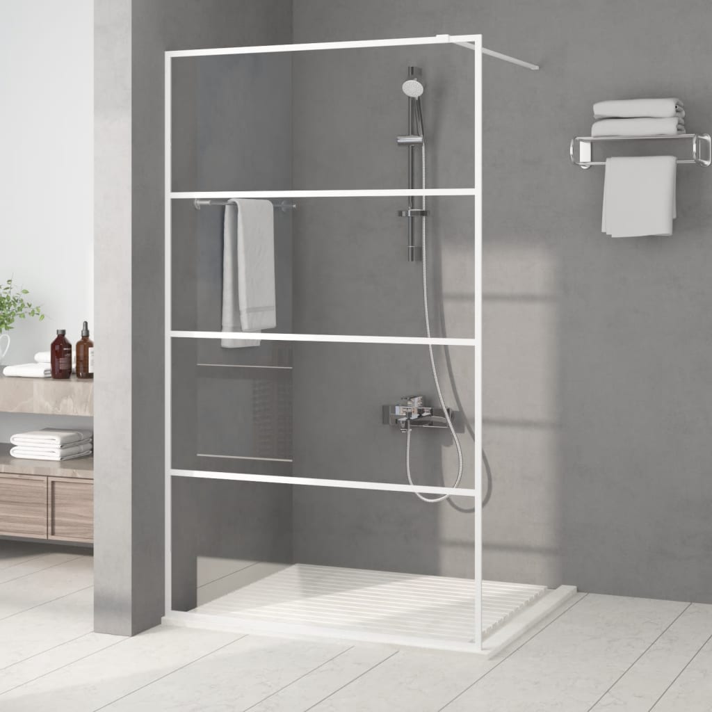 Duschwand für Begehbare Dusche mit Klarem ESG Glas 80x195 cm