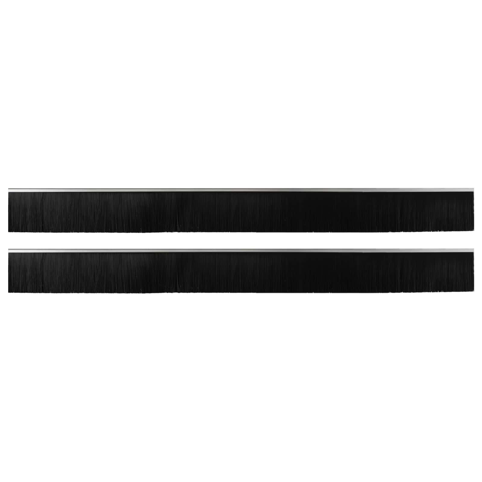 Selbstklebende Türbürstendichtungen 2 pcs Braun 100 cm