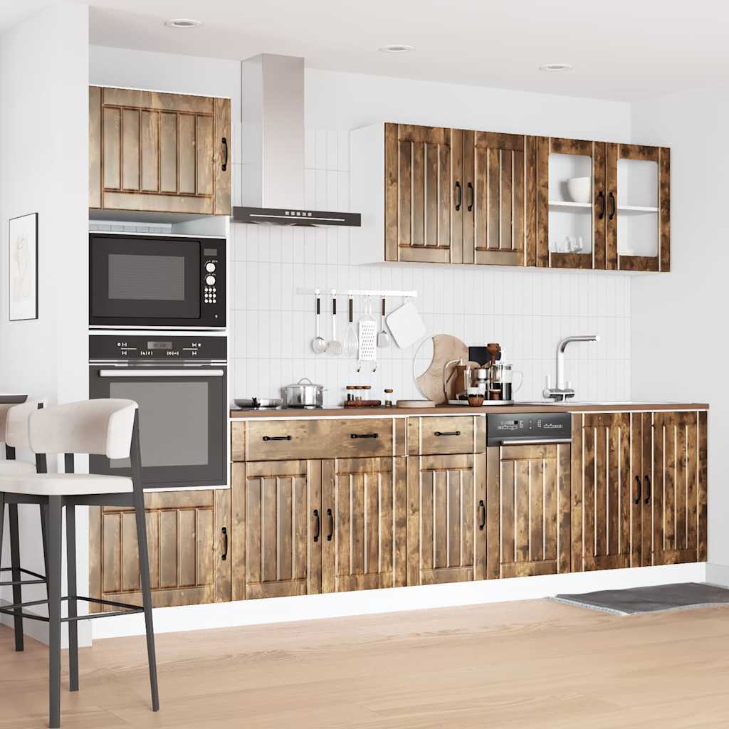 7-tlg. Küchenschrank-Set Kalmar Weiß Holzwerkstoff