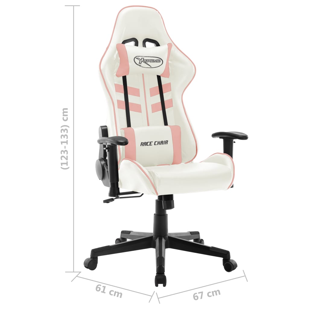 Gaming-Stuhl Schwarz und Blau Kunstleder