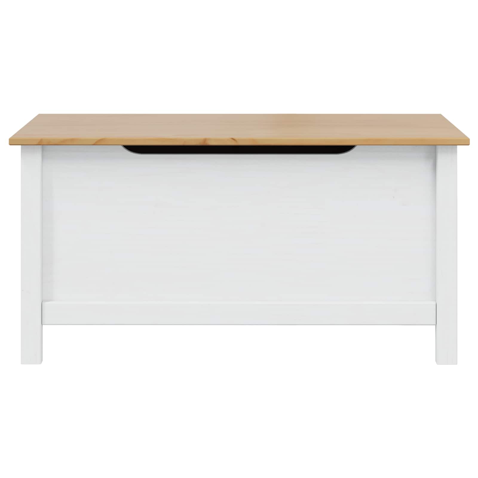 Aufbewahrungsbox mit Speicher HILL Honigbraun 90 x 40 x 45 cm