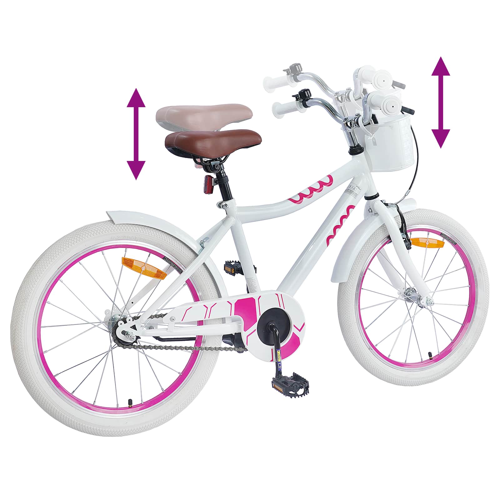 Kinderfahrrad 12 Zoll für 2-4 Jahre alt Rosa