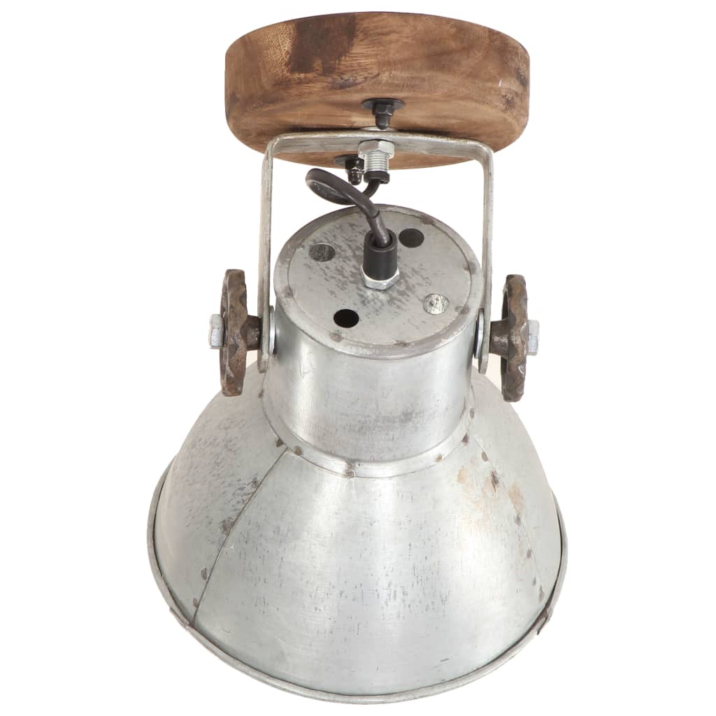 Wandlampe Industriestil Silbern 45x25 cm E27