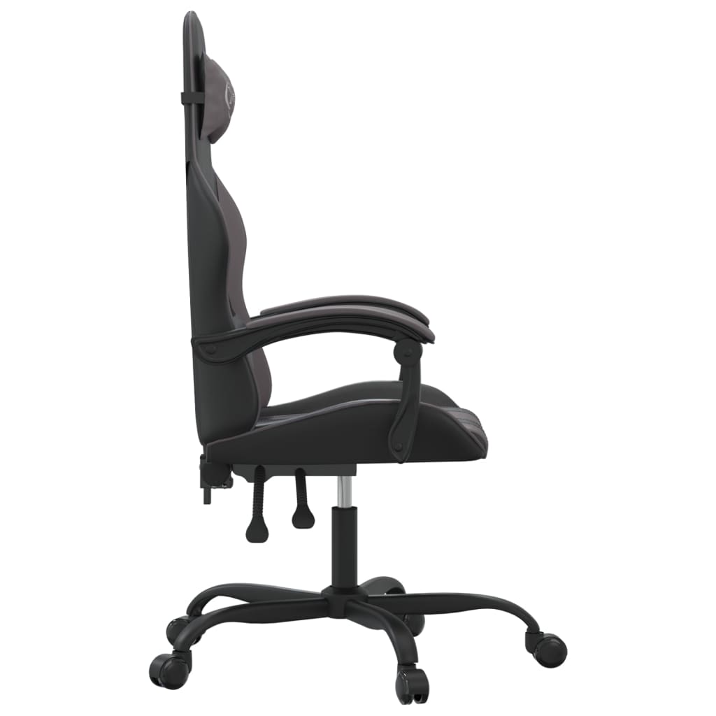 Gaming-Stuhl Drehbar Schwarz und Rot Kunstleder