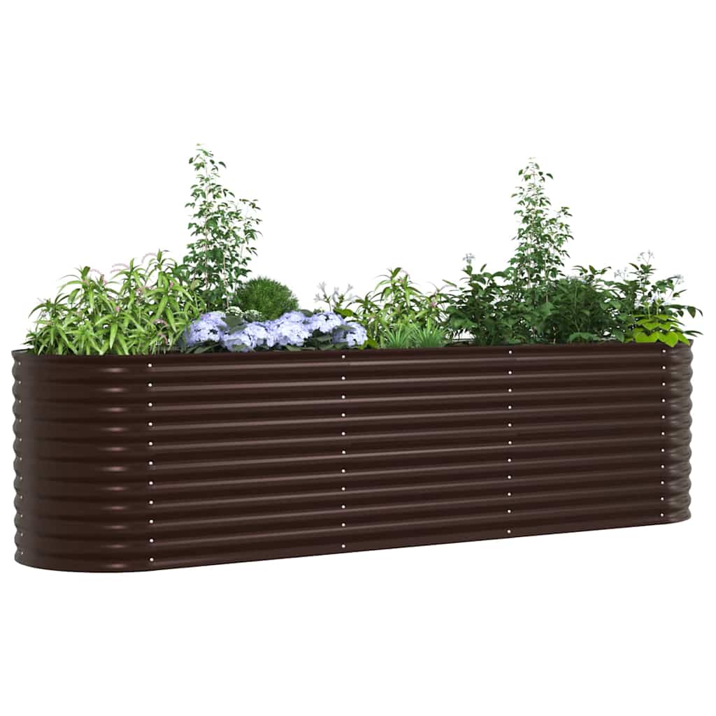 Hochbeet Grün 400 x 80 x 81 cm Stahl