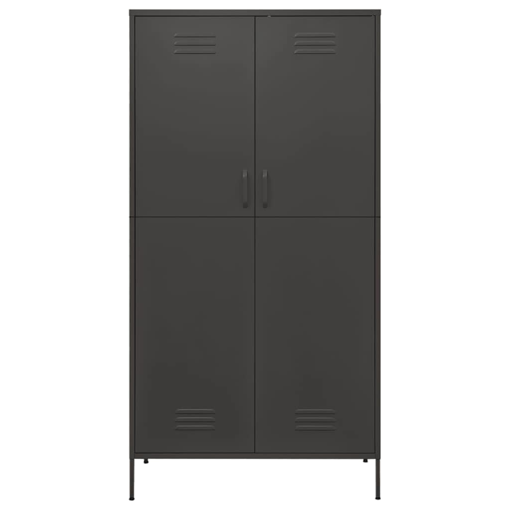 Kleiderschrank Olivgrün 90x50x180 cm Stahl