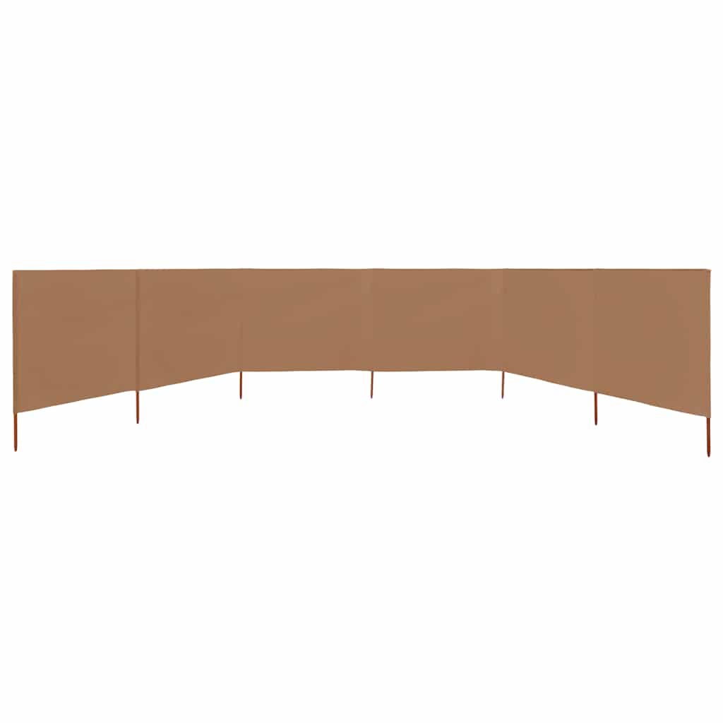 3-teiliges Windschutzgewebe 400 x 120 cm Weiß