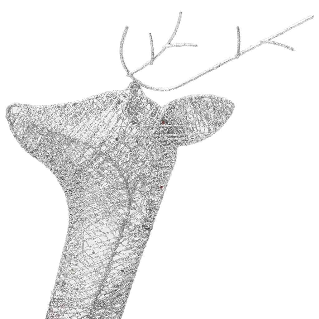 Weihnachtsdeko LED Rentiere 270x7x90 cm Golden Warmweiß