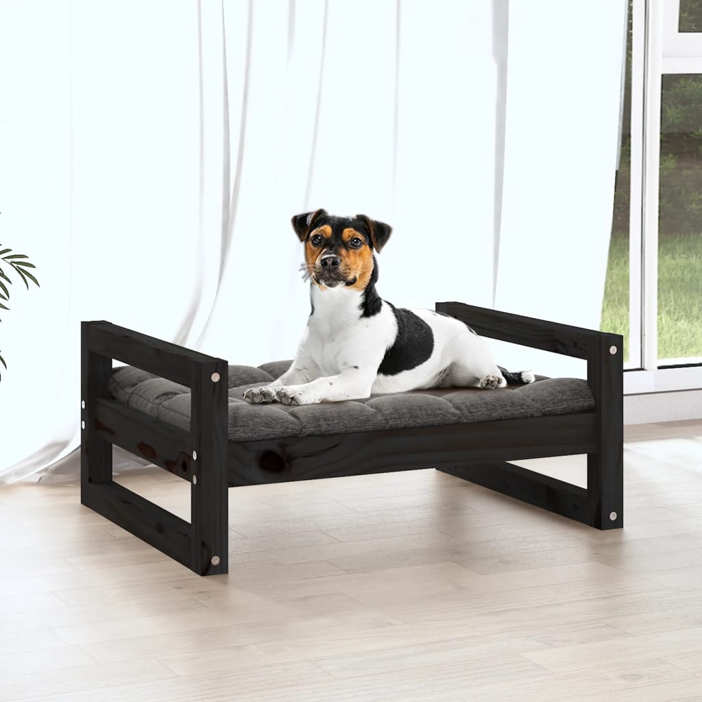 Hundebett 55,5x45,5x28 cm Massivholz Kiefer