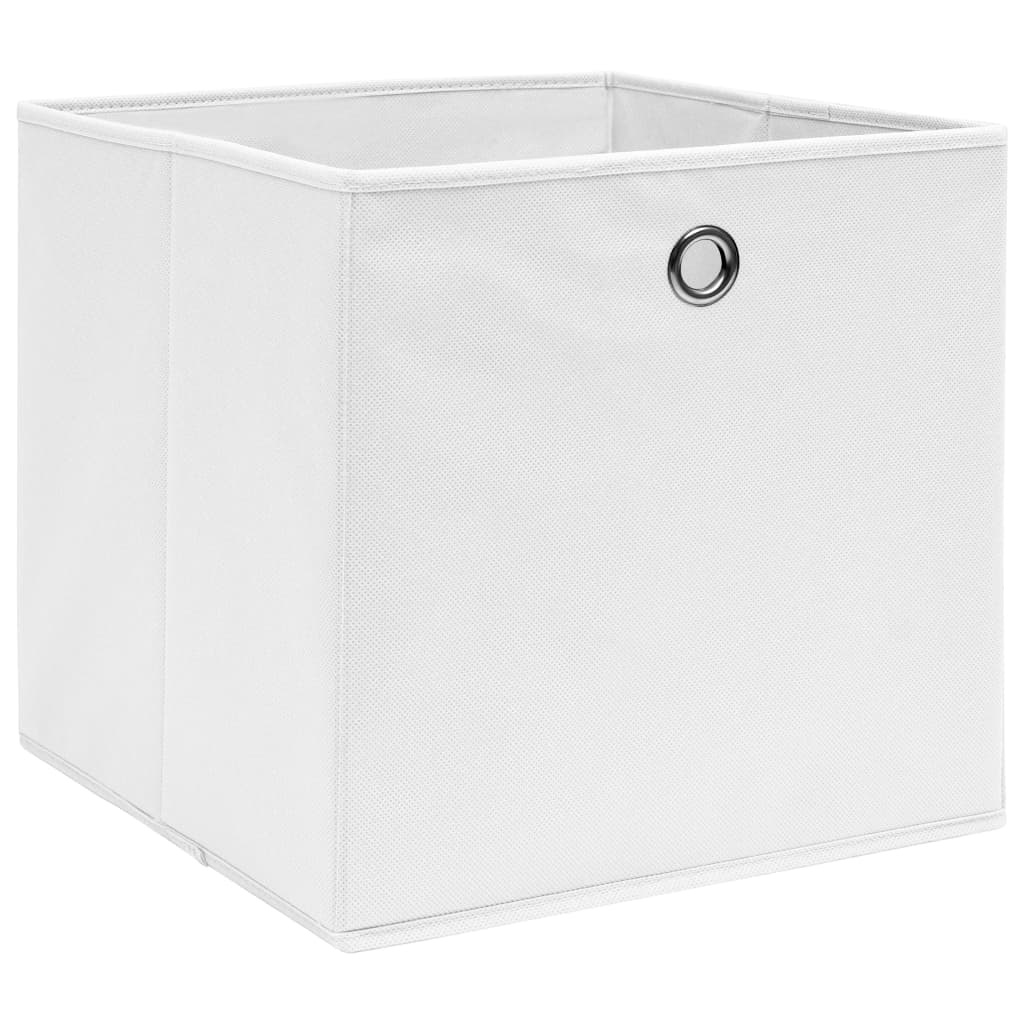 Aufbewahrungsboxen mit Deckeln 10 Stk. 28x28x28 cm Schwarz