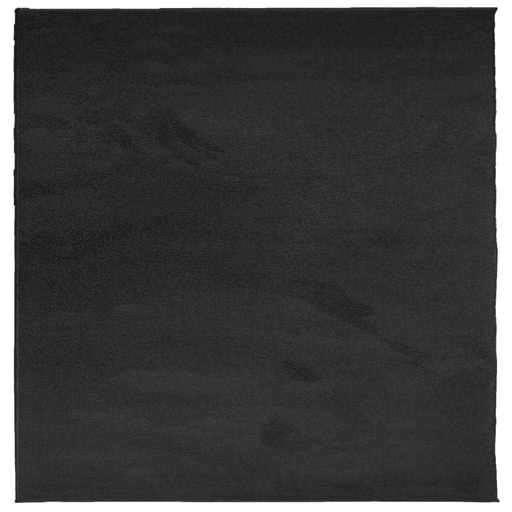 Teppich OVIEDO Kurzflor Anthrazit 120x120 cm