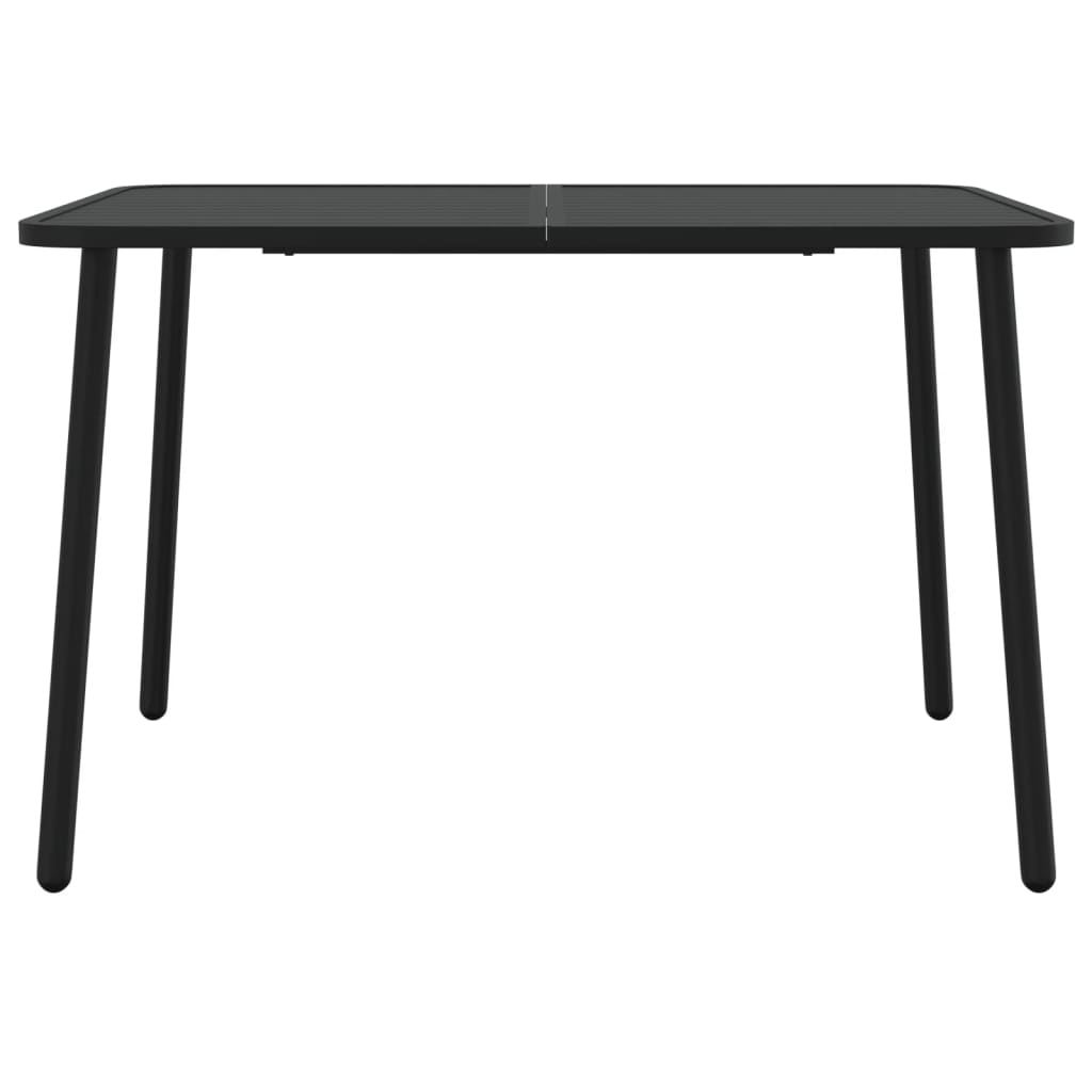Gartentisch Anthrazit 100x100x71 cm Stahl