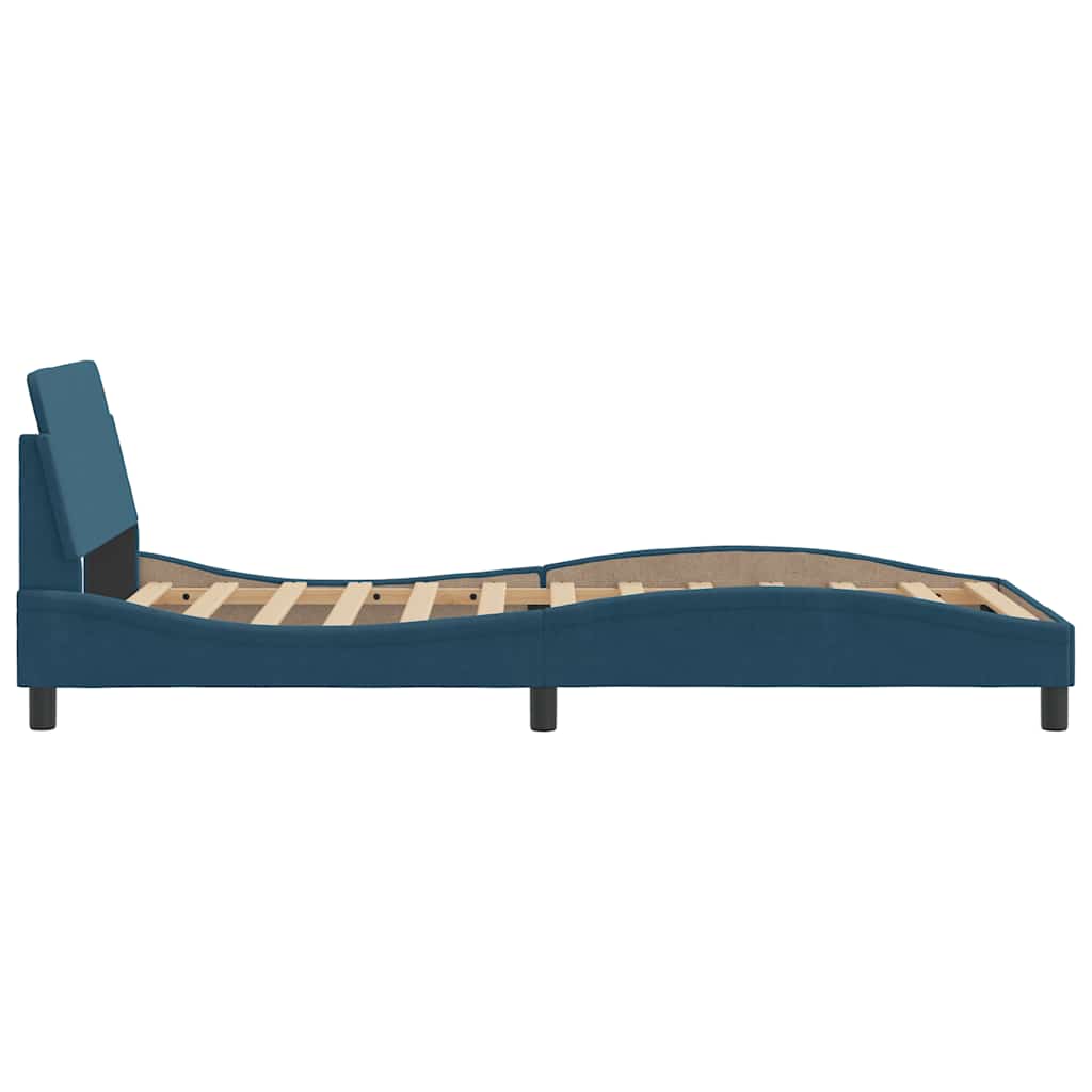 Bettgestell "Dover" Hellgrau 80x200 cm Samt