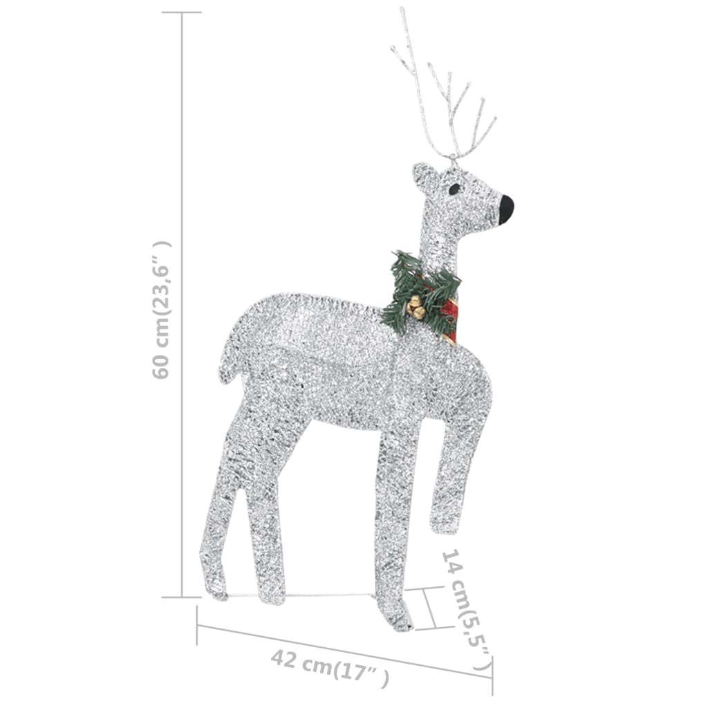 Weihnachtsdeko Rentier & Schlitten 60 LEDs Outdoor Golden