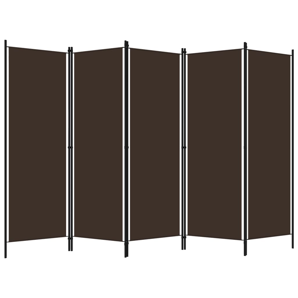 Raumteiler Beige 150 x 180 cm Stoff
