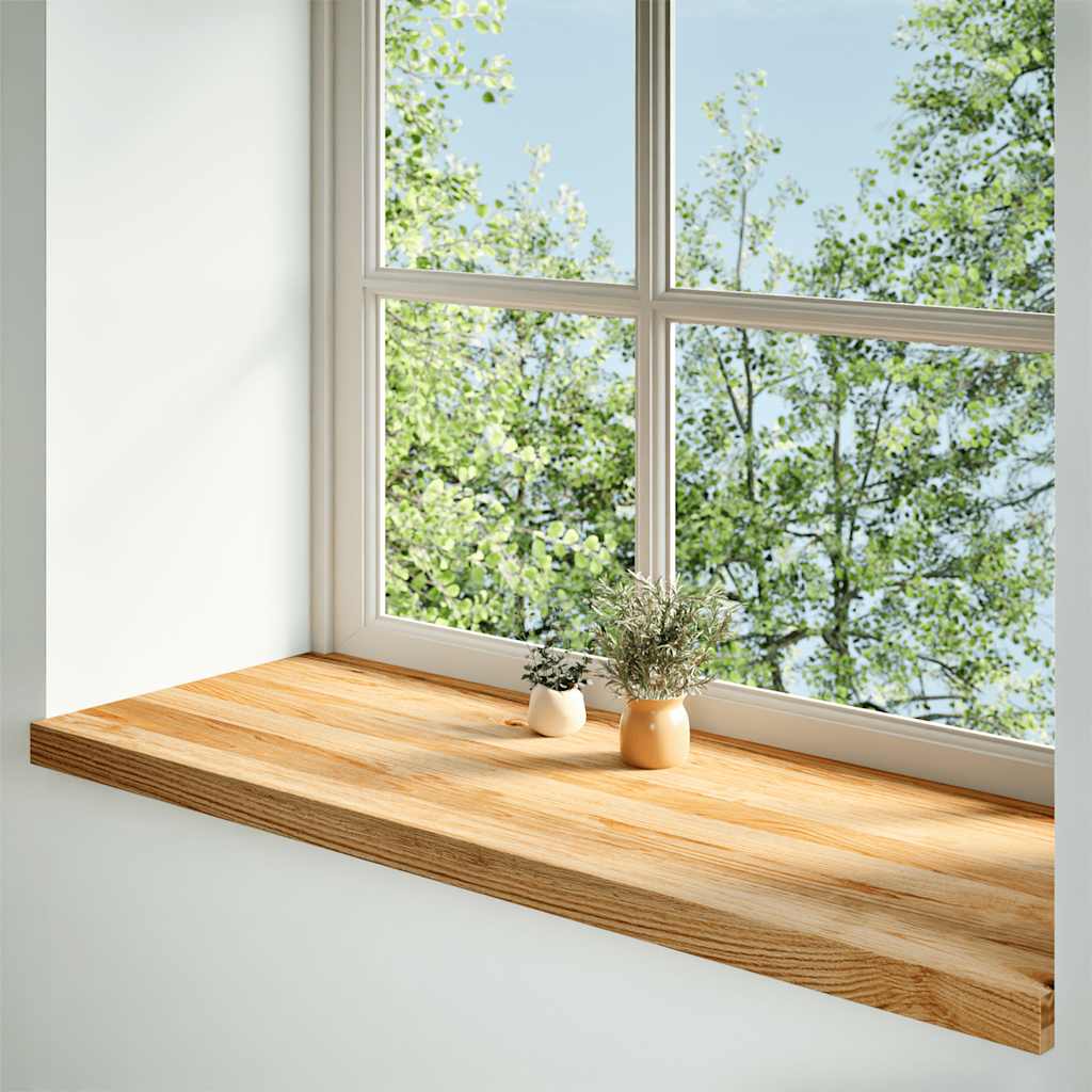 Fensterbänke 2 Stk. Unbehandelt 160x25x2 cm Massivholz Eiche