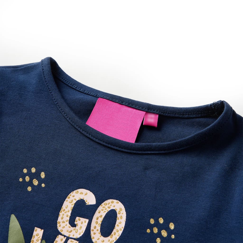 Kinder-Langarmshirt Hellrosa 128