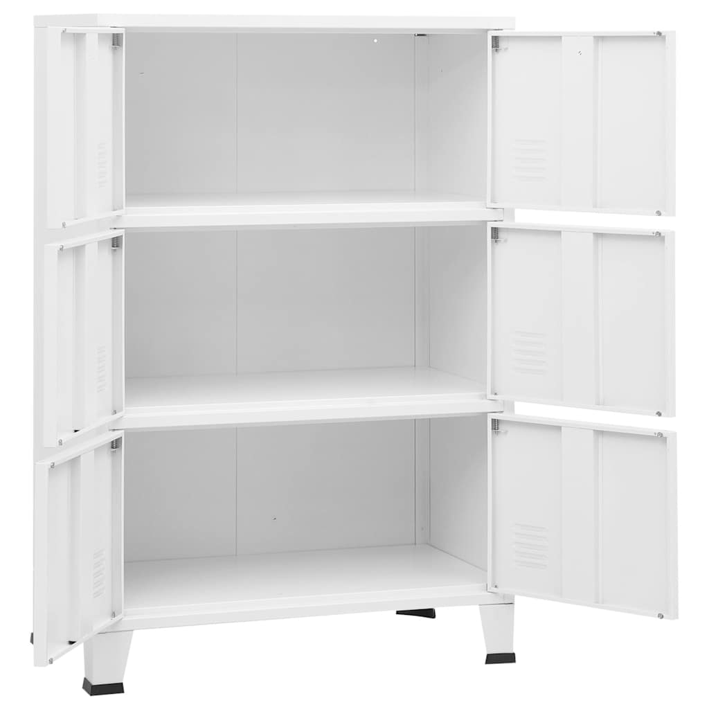 Lagerschrank Industrial Schwarz 75x40x80 cm Stahl