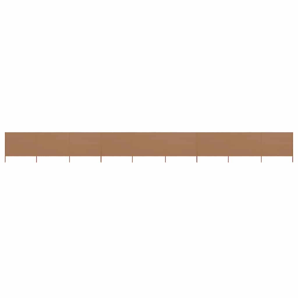 3-teiliges Windschutzgewebe 400 x 120 cm Weiß