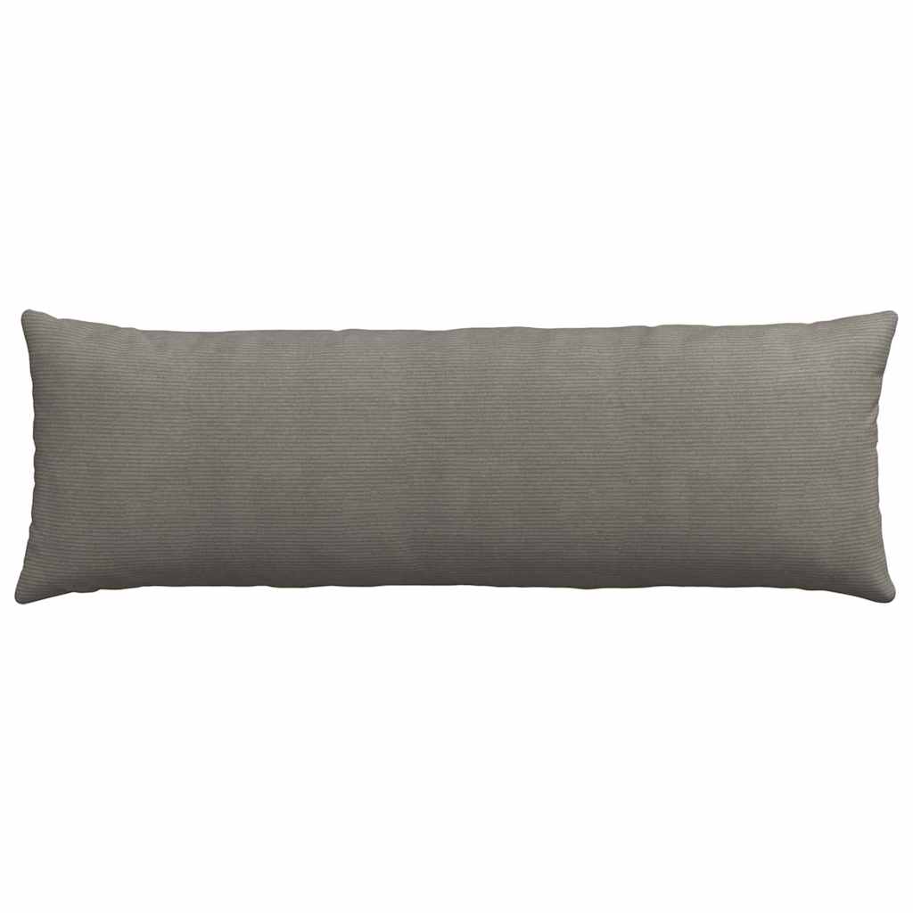 Sofakissen 2 Stück Hellgrau 50 x 30 cm Cordstoff